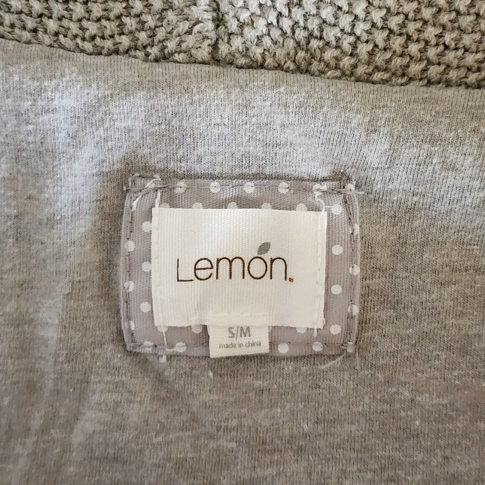 Anthropologie Lemon Intarsia Heavyweight Open Front Cardigan - Picture 6 of 6